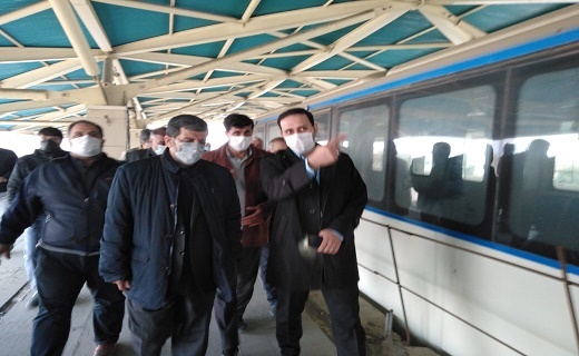 وزیر میراث فرهنگی وگردشگری وصنایع دستی از پروژه مونوریل قم بازدید کرد