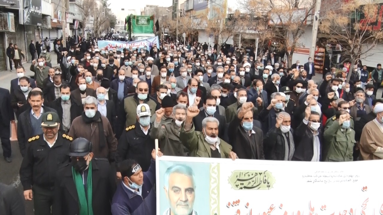راهپیمایی ۹ دی در ساوه و زرندیه
