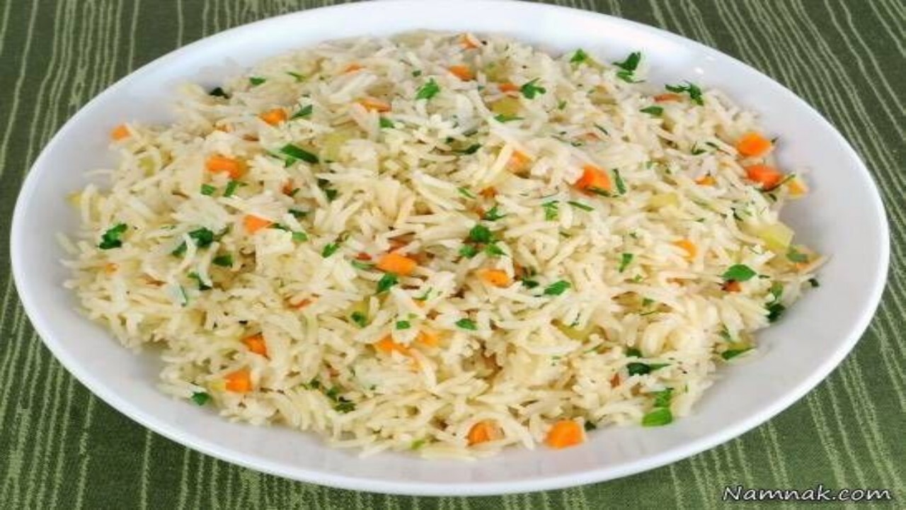 با طرز تهیه پلو ترکاری یا پلو سبزیجات آشنا شوید + فیلم