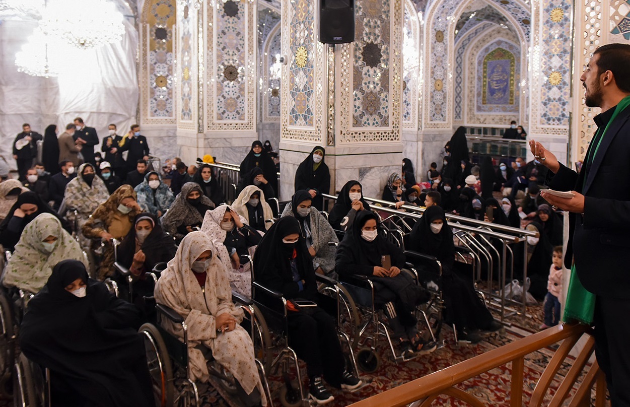تشرف تیم ملی بسکتبال با ویلچر بانوان به حرم رضوی+ تصاویر
