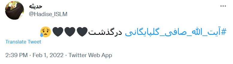 درگذشت آیت الله صافی گلپایگانی
