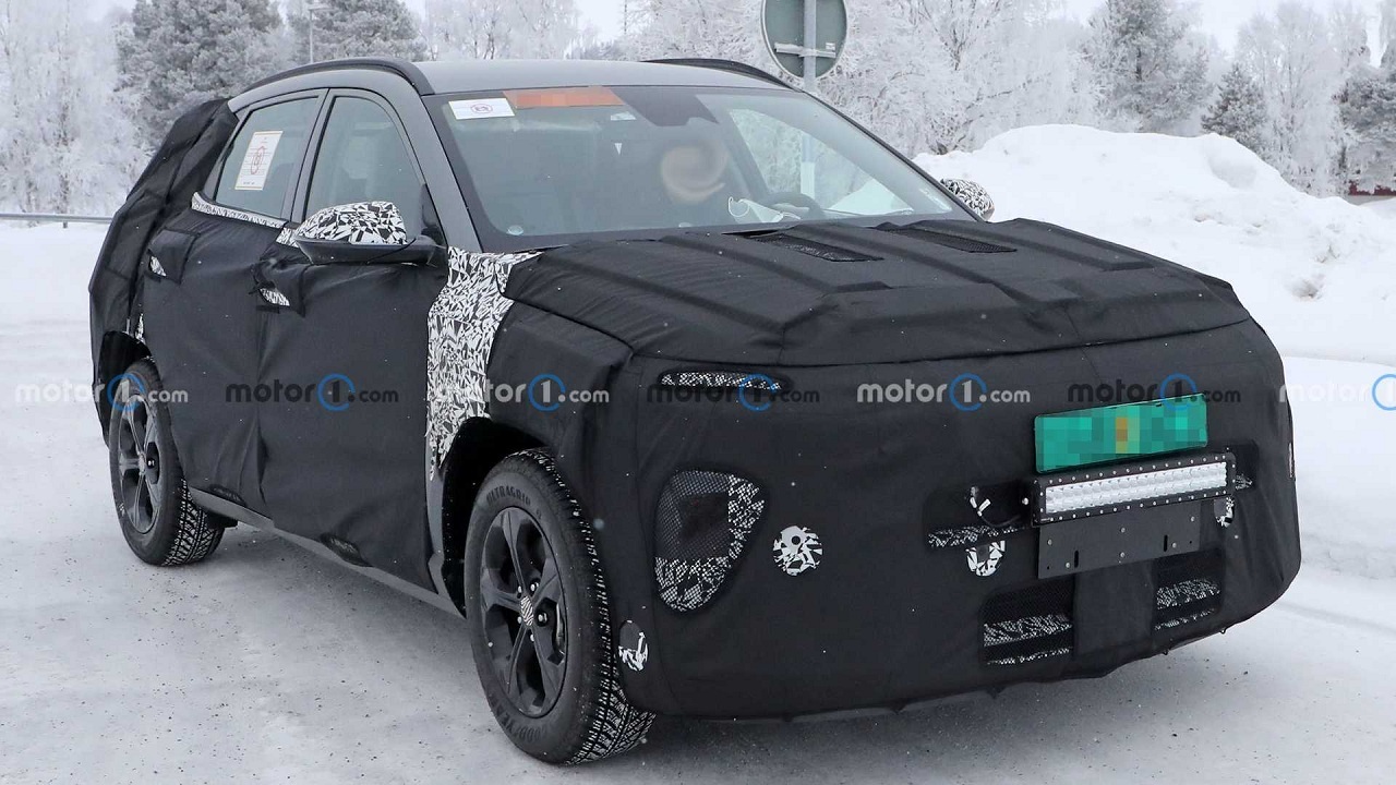 تصاویر خودروی کراس اوور Hyundai Kona با استتار ویژه