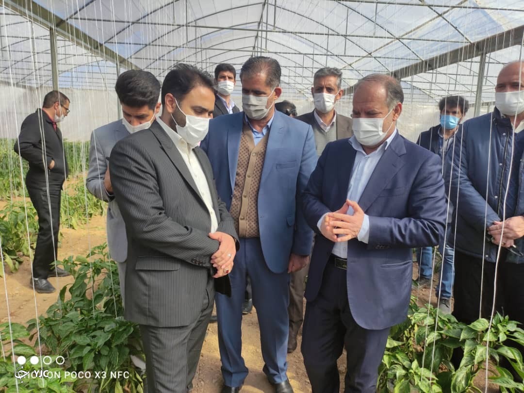 افتتاح گلخانه سبزی و صیفی در شهرستان خرم بید