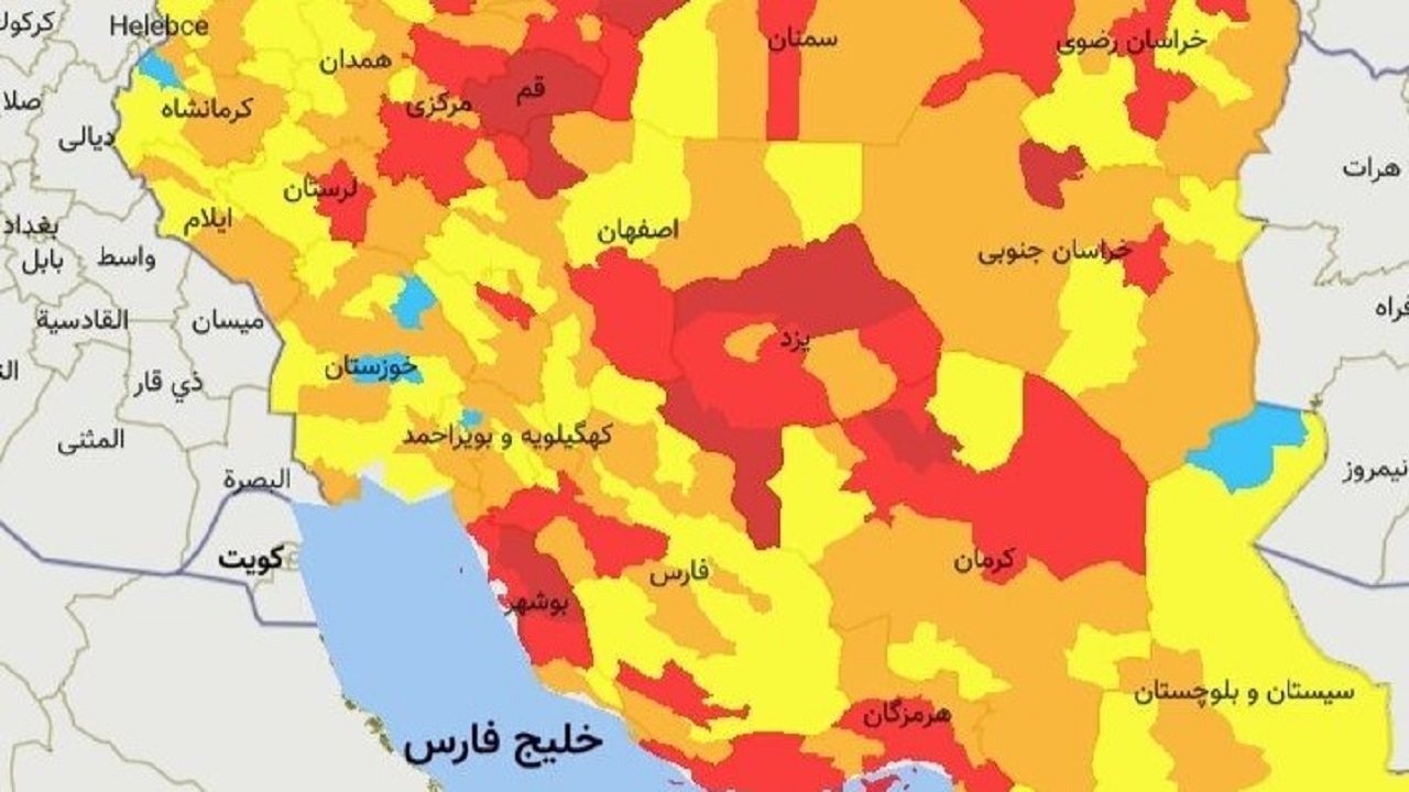 ۱۰ شهر خوزستان نارنجی شدند