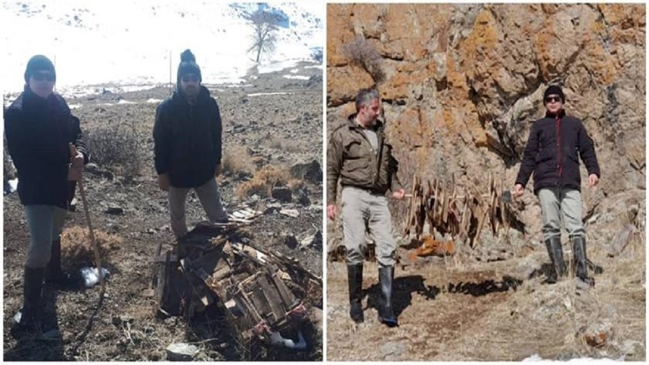 جمع آوری ۷۲ تله زنده گیری کبک در شهرستان مشگین شهر
