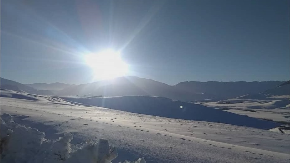 نمایی از سفیدپوش شدن چنارود + تصاویر