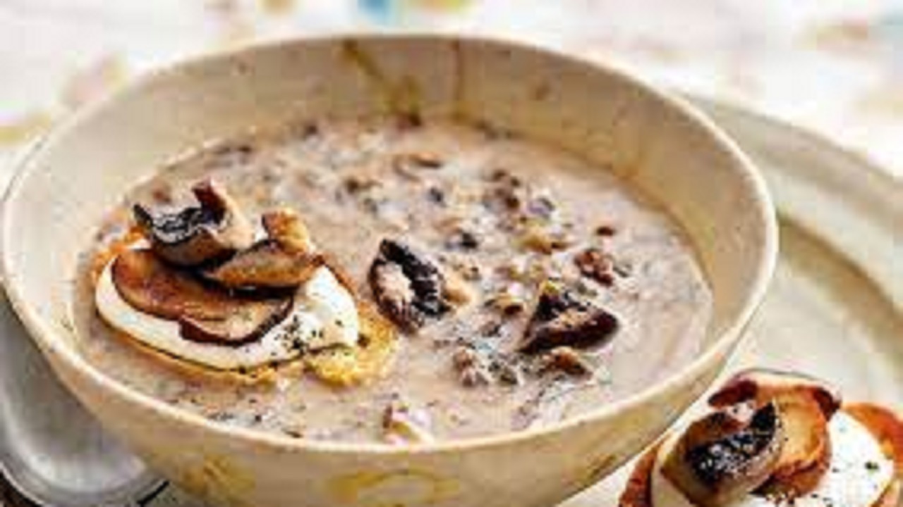 طرز تهیه سوپ قارچ + فیلم