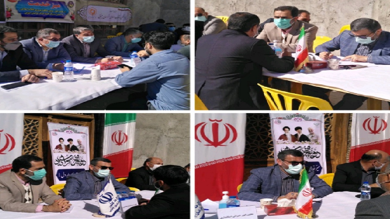 برپایی میز خدمت در خراسان جنوبی