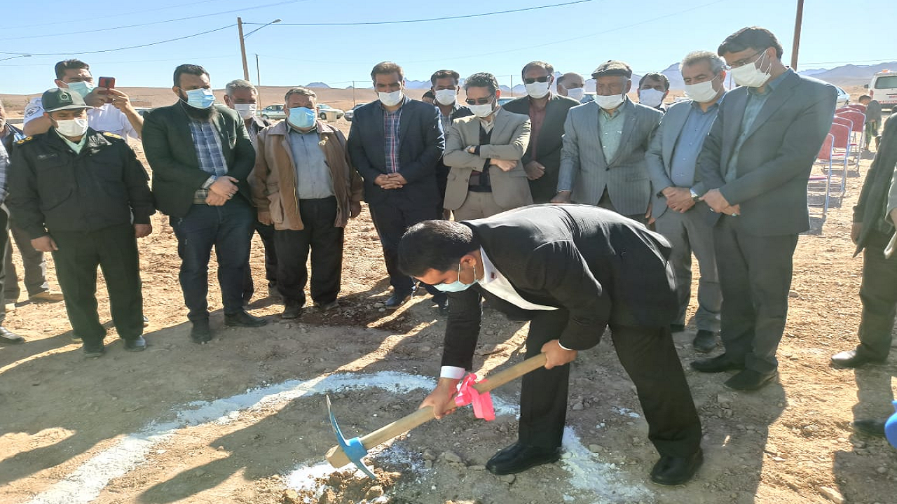 آغاز ساخت پایگاه اورژانس جاده‌ای خیری ابراهیمی در روستای بساب بافق