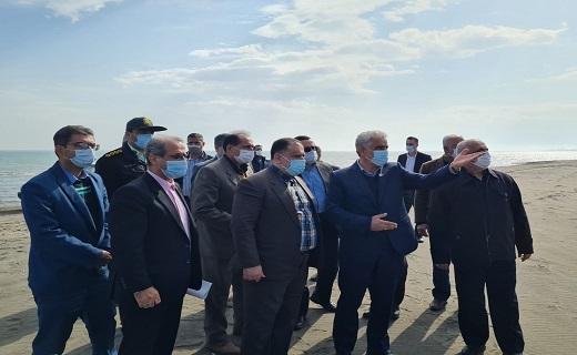 بازدید استاندار از آزادسازی نوار ساحلی شرق گیلان