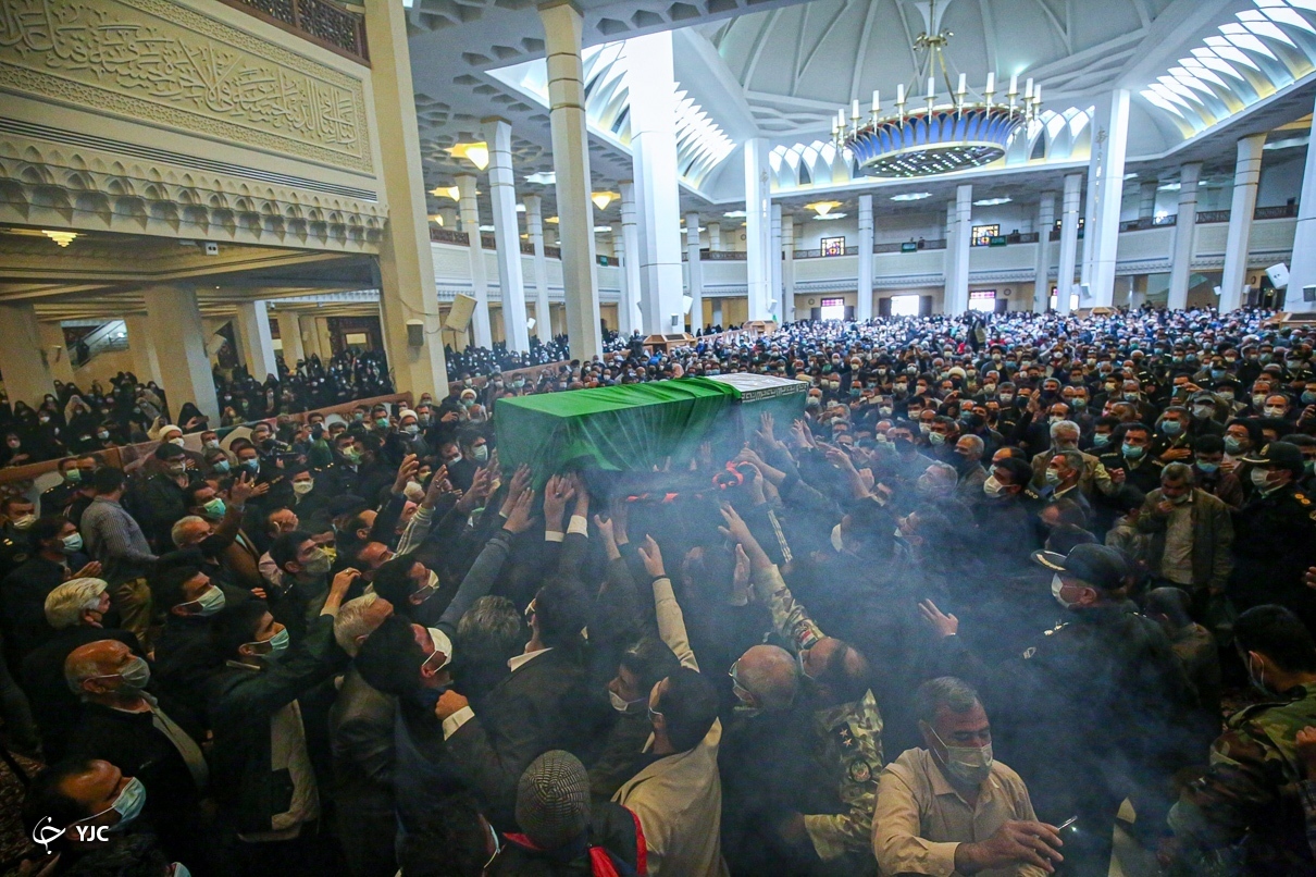 پیکر شهید رنجبر در حرم شاهچراغ (ع) تشییع شد + تصاویر