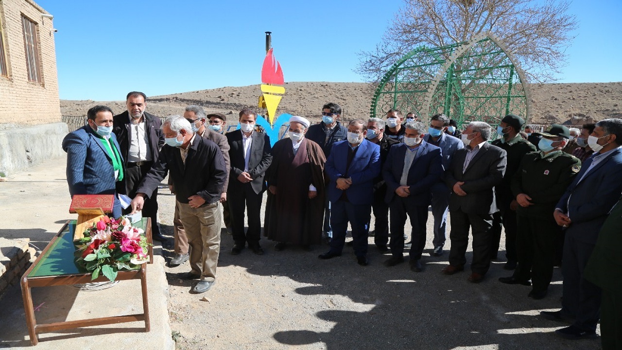 مشعل گاز در ۲۹ روستای شهرستان بهاباد روشن شد