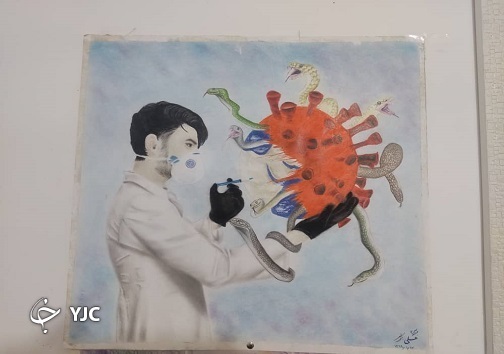 جهانی شدن البرز با هنری که با چشمان کم بینا خلق شد +تصاویر