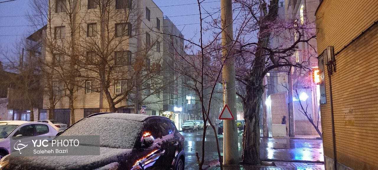 برف زمستانی به مشهد هم رسید+ عکس