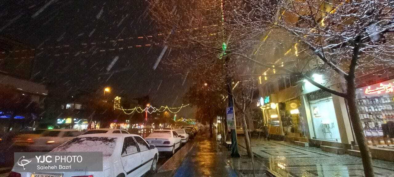 برف زمستانی به مشهد هم رسید+ عکس