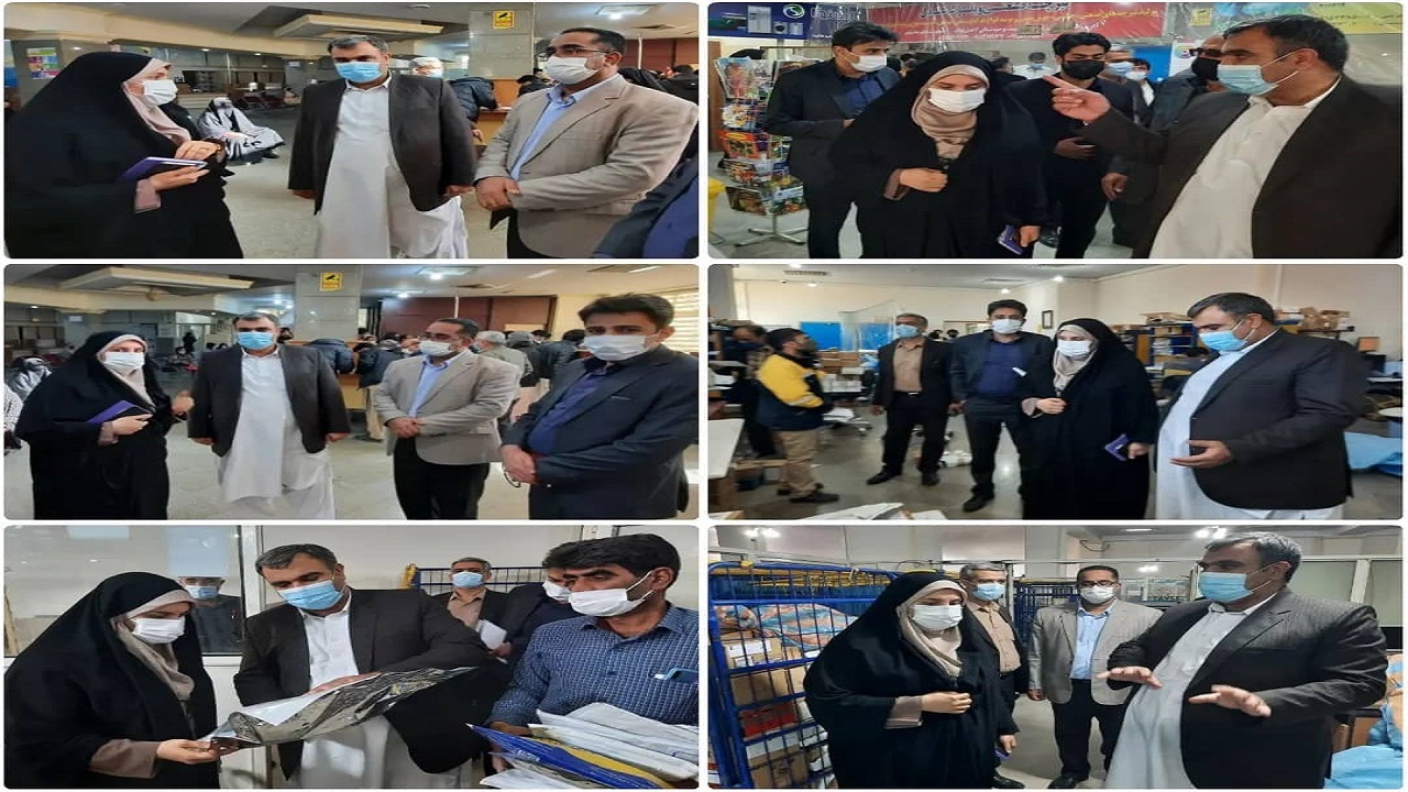 بازدید سرزده سرپرست دفتر مدیریت عملکرد، بازرسی و امور حقوقی استانداری از اداره کل پست استان