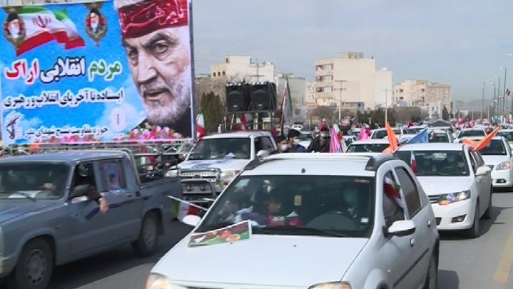 راهپیمایی ۲۲ بهمن در سراسر استان مرکزی خودرویی است