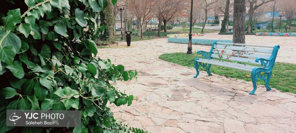 حال و هوای یک روز زمستانی در باغ ملی مشهد+ تصاویر