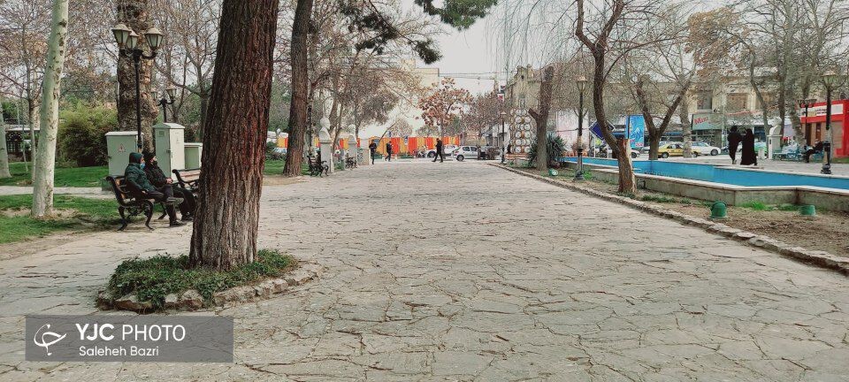 حال و هوای یک روز زمستانی در باغ ملی مشهد+ تصاویر