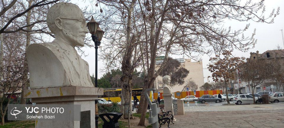 حال و هوای یک روز زمستانی در باغ ملی مشهد+ تصاویر