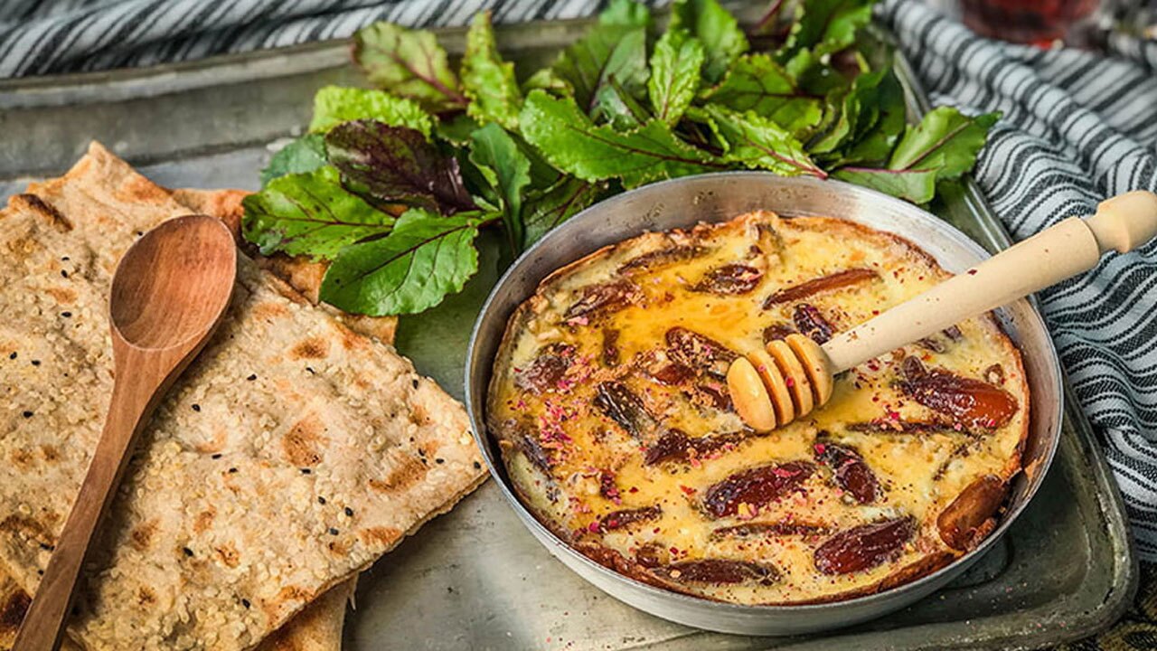 طرز تهیه املت خرما + فیلم
