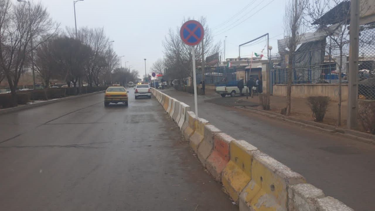 ساماندهی ترافیک ورودی میدان میوه و تره‌بار قزوین