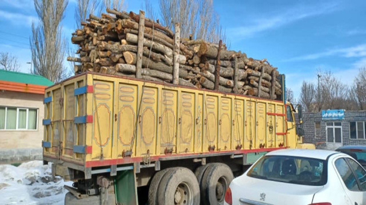 کشف بیش از ۸ تن چوب آلات جنگلی در اردبیل