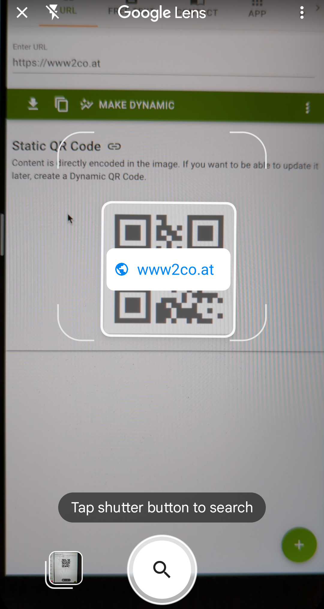 تغییرات اسکن کد QR