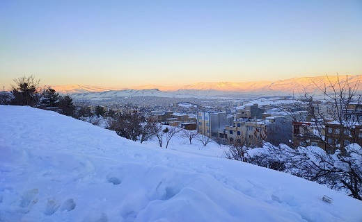 رخت سفید زمستان بر طبیعت