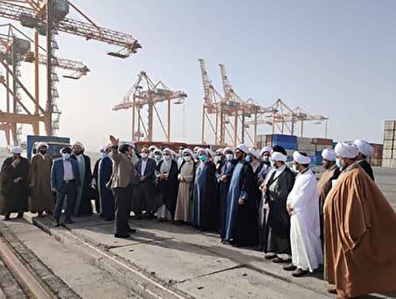 بازدید امامان جمعه هرمزگان از بندر شهید رجایی بندرعباس