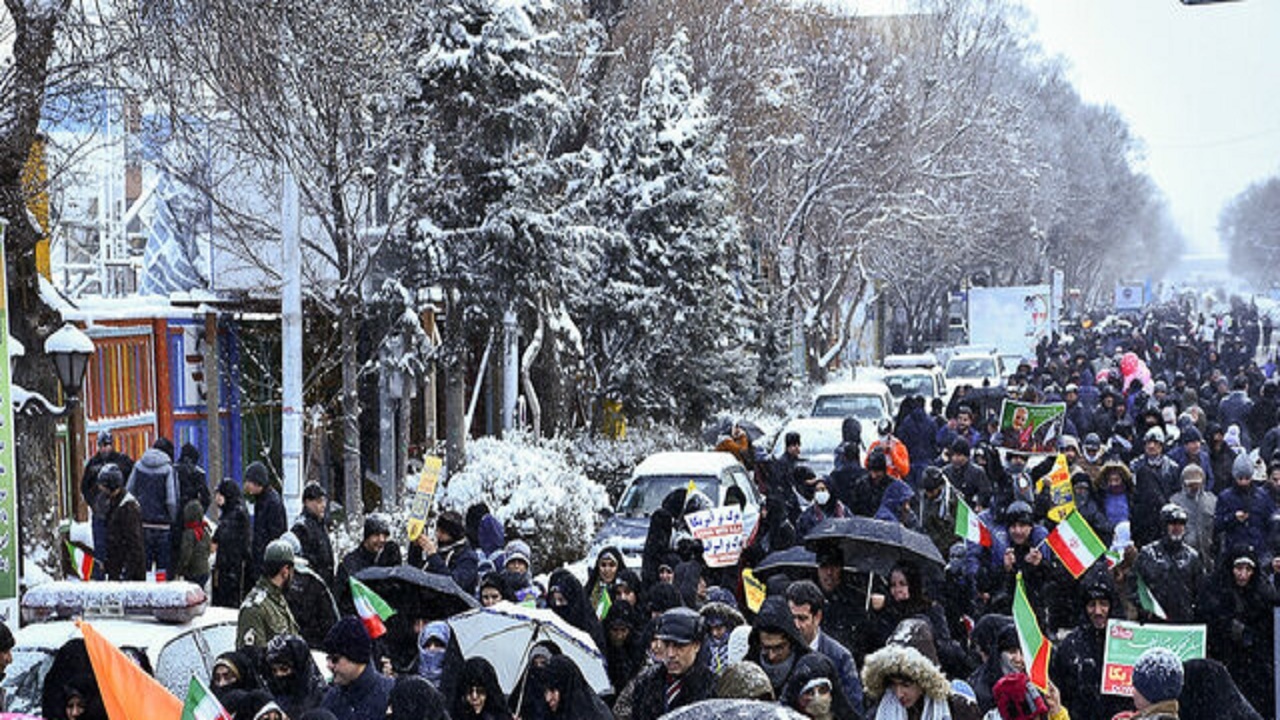 راهپیمایی ۲۲ بهمن در آذربایجان شرقی به صورت خودرویی