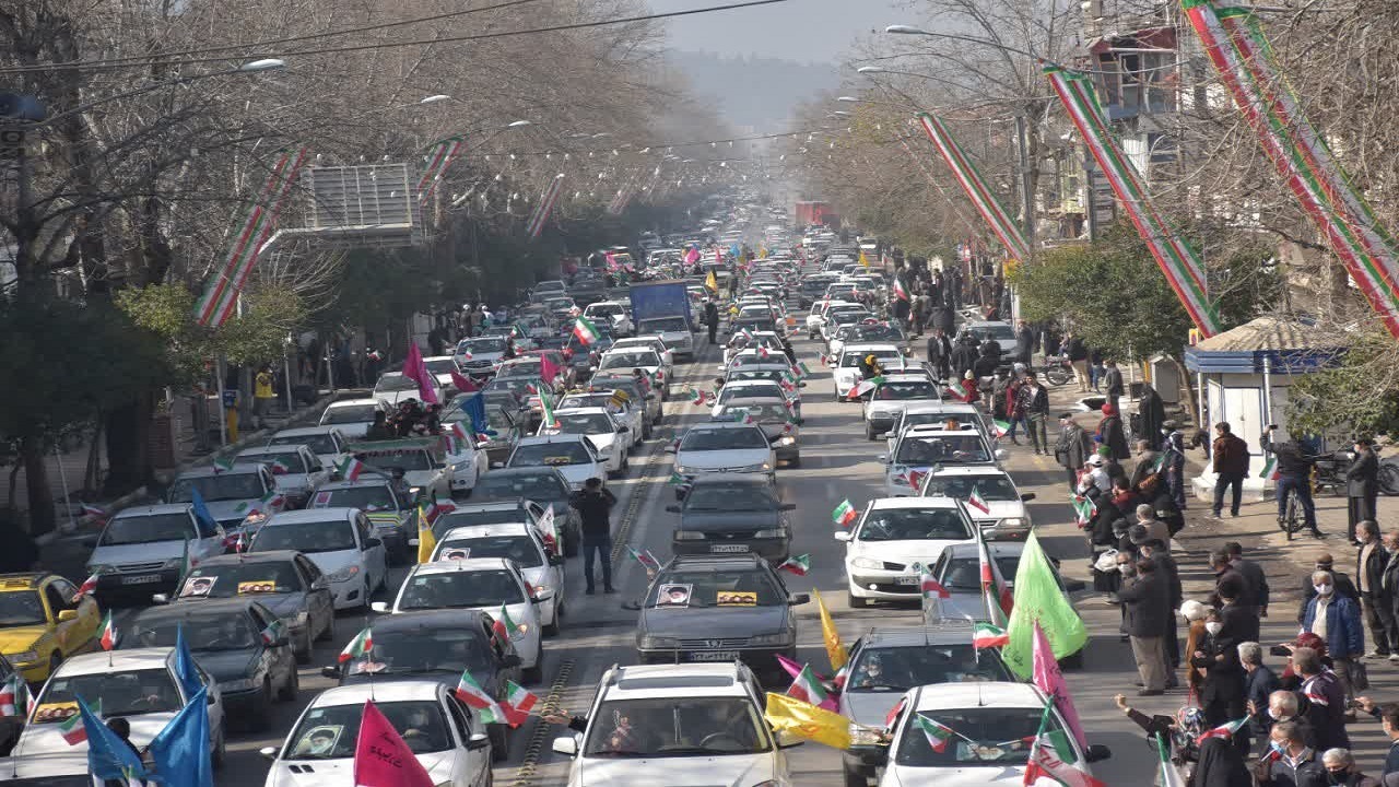 آمادگی پلیس قزوین برای برگزاری جشن خودرویی یوم الله ۲۲ بهمن