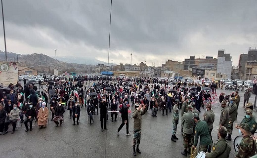 آغاز مراسم ۲۲ بهمن در کردستان + تصاویر