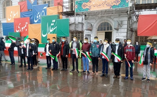 اجتماع مردم رشت در جشن تولد انقلاب اسلامی + تصاویر
