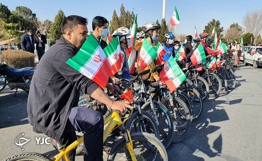 راهپیمایی خودرویی و موتوری ۲۲ بهمن استان یزد به روایت تصویر