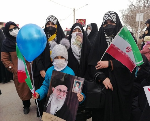 راهپیمایی ۲۲ بهمن در خراسان شمالی +تصاویر