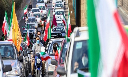 جشن پرشور تولد چهل و سه سالگی انقلاب اسلامی ایران+تصاویر