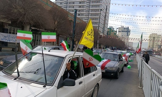 پایان راهپیمایی خودرویی یوم الله ۲۲ بهمن در استان همدان