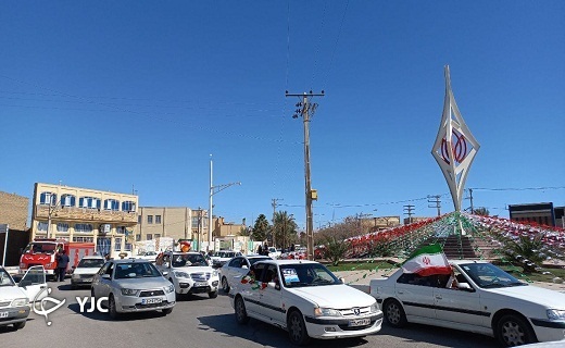راهپیمایی خودرویی ۲۲ بهمن شهرستان&zwnj;های استان یزد