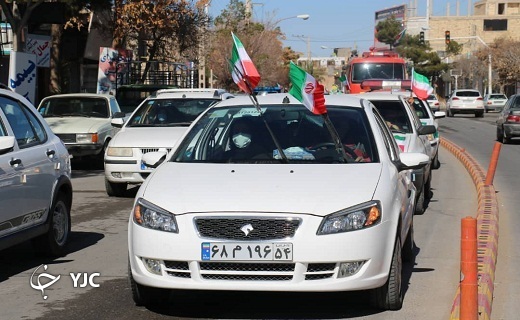 راهپیمایی خودرویی ۲۲ بهمن شهرستان&zwnj;های استان یزد