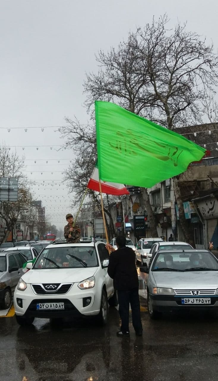 راهپیمایی خودرویی پیروزی انقلاب به روایت تصویر