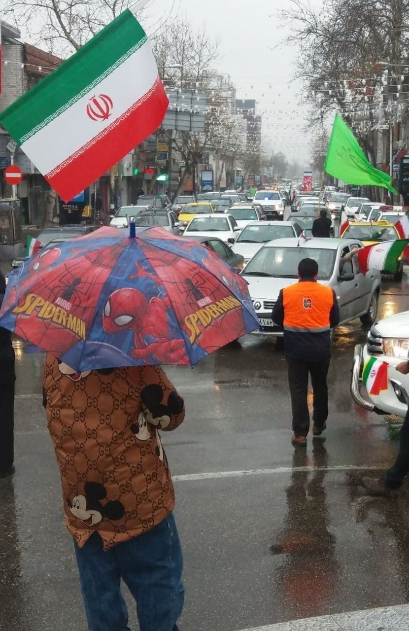 راهپیمایی خودرویی پیروزی انقلاب به روایت تصویر