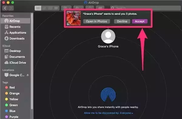 فایل ایردراپ در مک