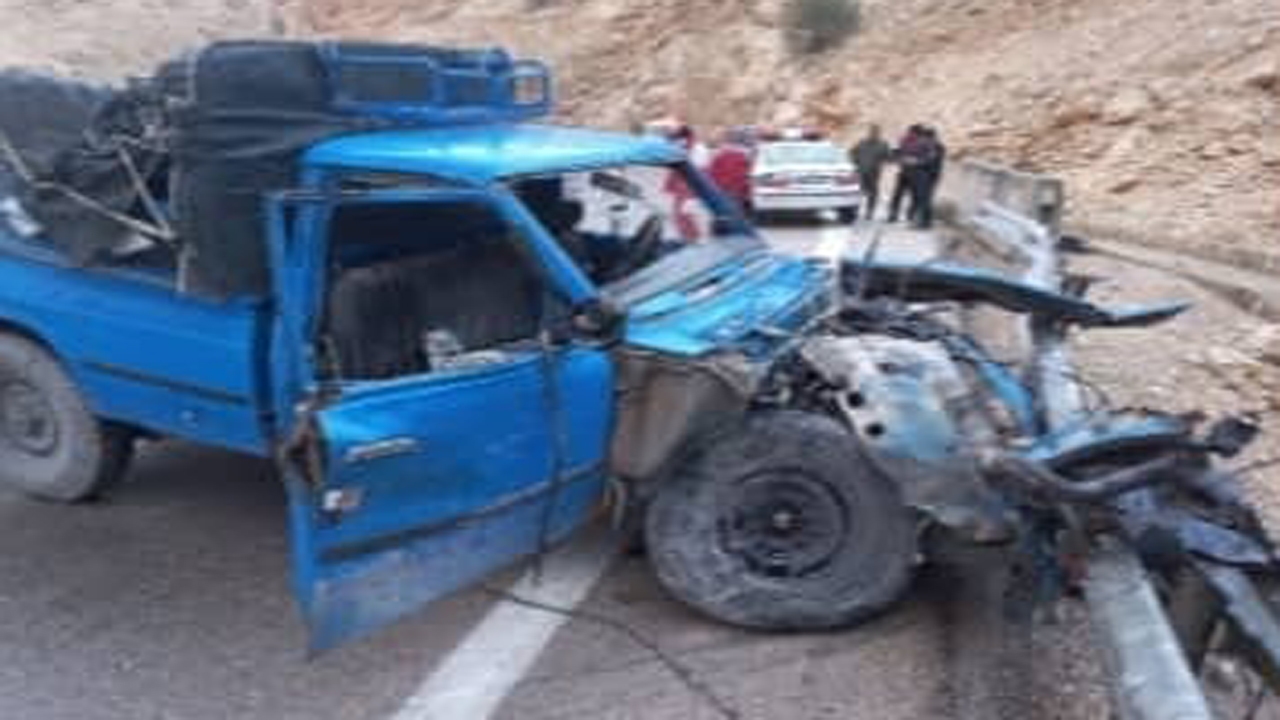 مرگ ۲ نفر بر اثر تصادف در محور کازرون به شیراز