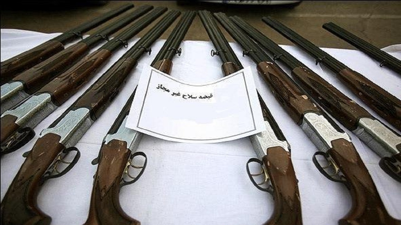 کشف ۶ قبضه سلاح شکاری غیرمجاز در آق قلا