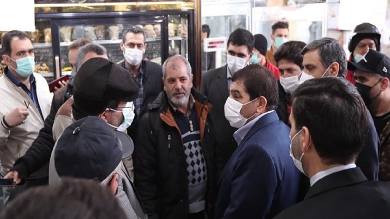 بازدید معاون اول رئیس‌جمهور از میدان عرضه گوشت و مرغ بهمن
