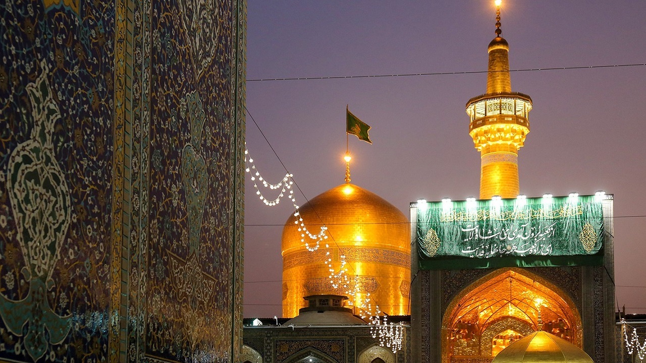 آذین بندی صحن و سرای رضوی در جشن میلاد حضرت علی (ع)