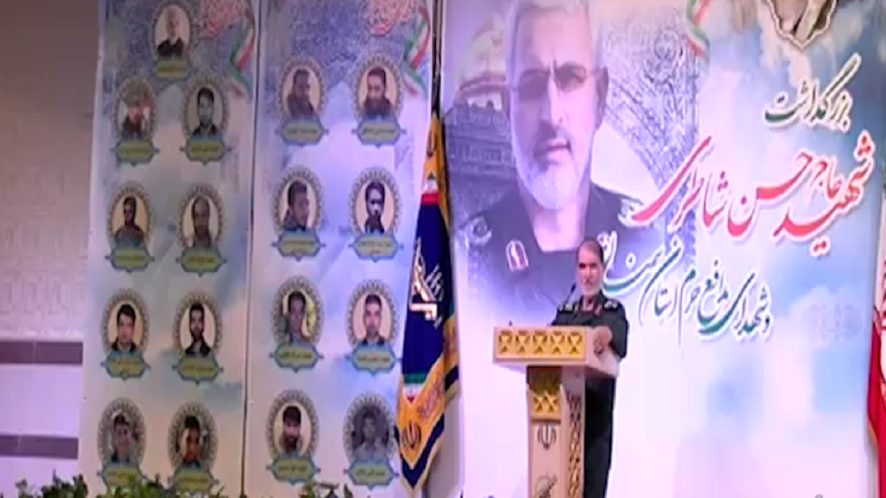 بزرگداشت شهید شاطری سردار بازسازی لبنان در سمنان