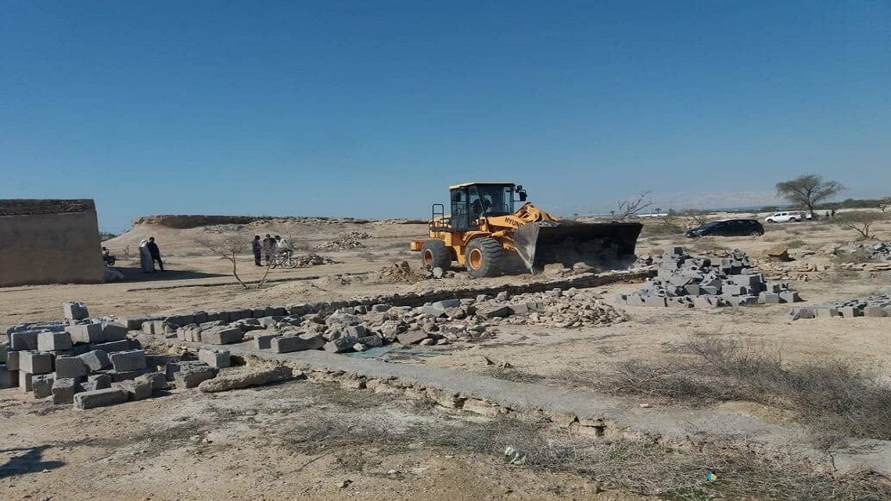۴ هکتار از اراضی ملی در سیستان وبلوچستان رفع تصرف شد