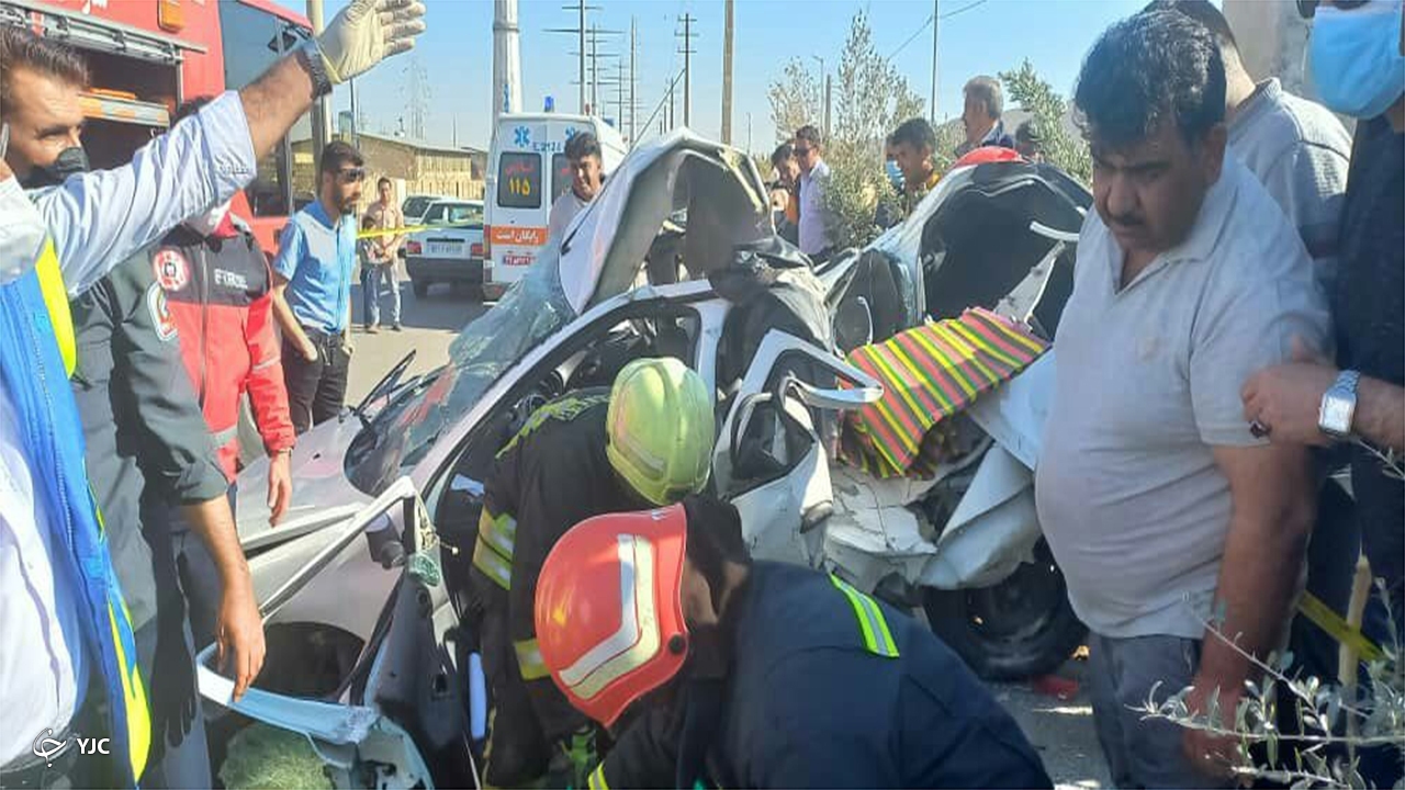 تصادف در بلوار طلاییه شیراز